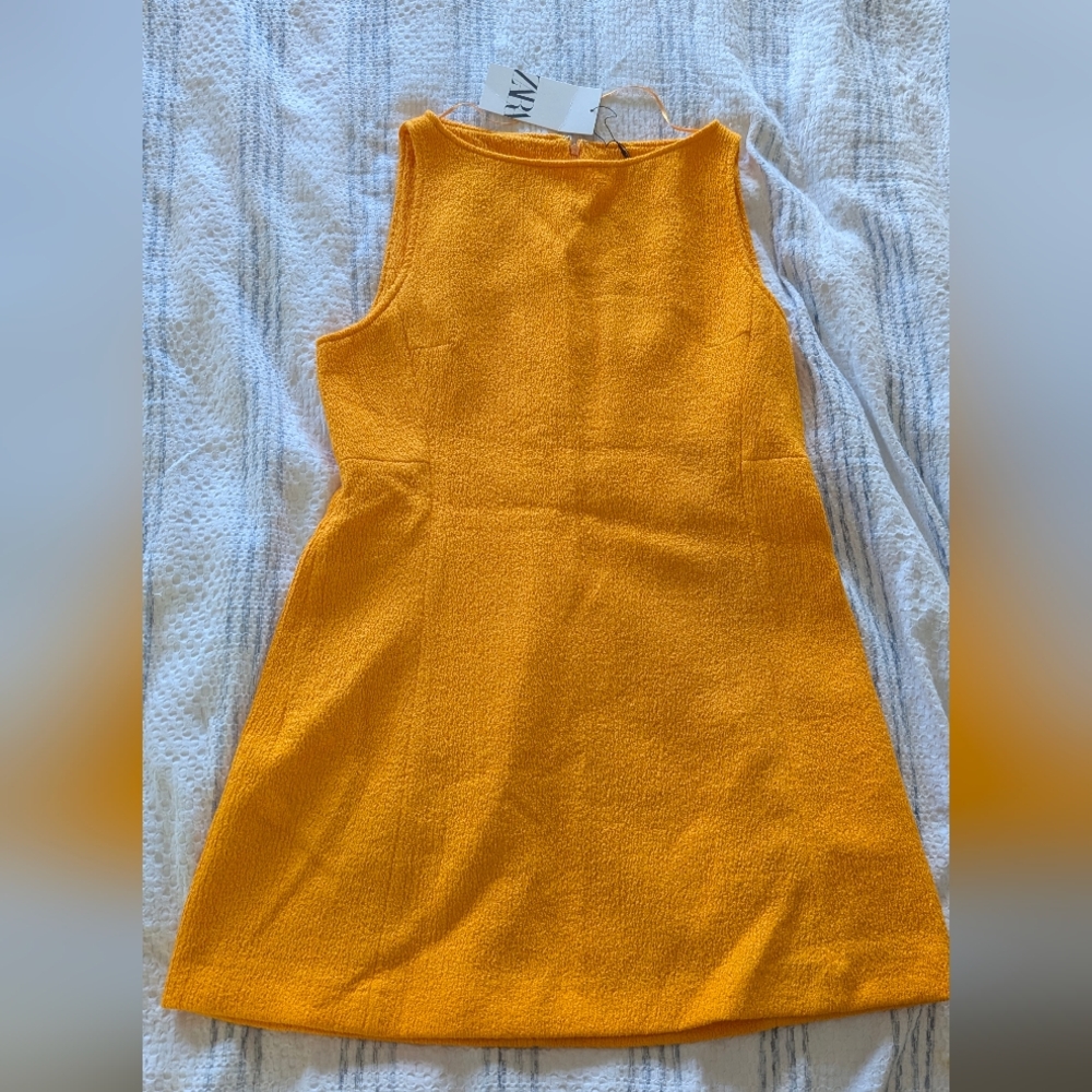 Zara Dress, Women's, Size Large, Orange, New With Tags, NEW!